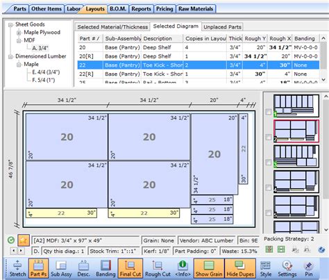 plywood cutting optimizer